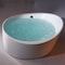 Eago EAGO AM2130 66" Round Free Standing Acrylic Air Bubble Bathtub AM2130 - alternate 1